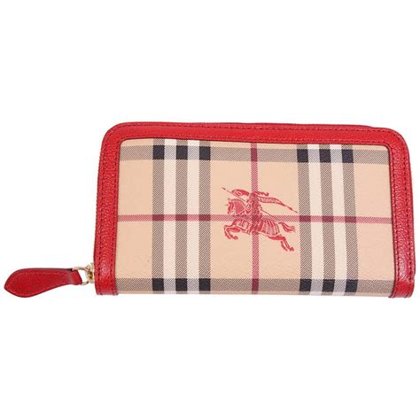 burberry zip wallet red|burberry wallet sale outlet.